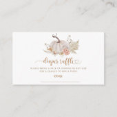 Carte D'accompagnement Boho chute citrouille billet de tirage au sort (Devant)