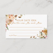 Carte D'accompagnement Boho Citrouille Automne Date Nuit Idées Fête des m (Devant)