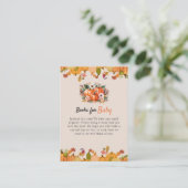 Carte D'accompagnement Boho Citrouille Girls Books For Baby Encape Card (Debout devant)