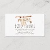 Carte D'accompagnement Boho Clothesline Display Douche (Devant)