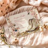 Carte D'accompagnement Boho Cowgirl Boots Diapper Raffer