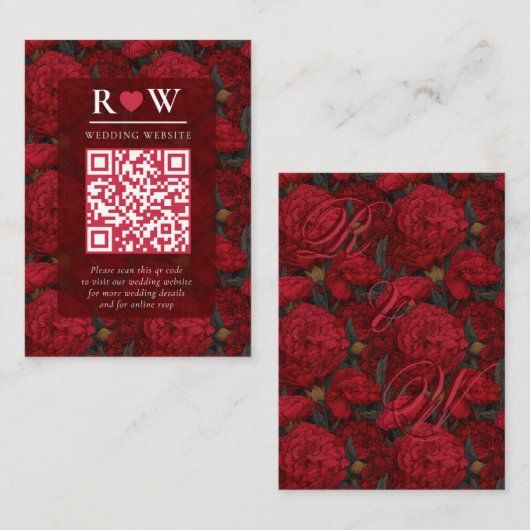 Carte D'accompagnement Boho Custom Carnation Fantasy Beach Wedding (Devant / Derrière)