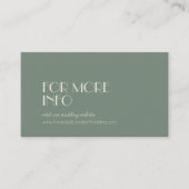 Carte D'accompagnement Boho Deco d'automne | Site Mariage Sage Green (Devant)