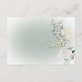 Carte D'accompagnement Boho Delicate Green Details Moderne (Dos)