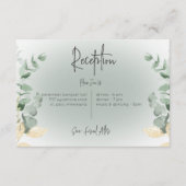 Carte D'accompagnement Boho Delicate Verdure Réception Moderne (Devant)