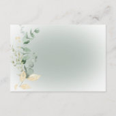 Carte D'accompagnement Boho Delicate Verdure Réception Moderne (Dos)