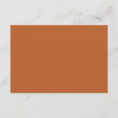 Carte D'accompagnement Boho Desert Mariage simple RSVP (Dos)