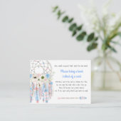 Carte D'accompagnement Boho Dream Catcher Baby shower Demande de réservat (Debout devant)