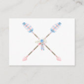 Carte D'accompagnement Boho Dream Catcher Baby shower Demande de réservat (Dos)