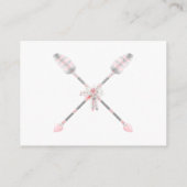 Carte D'accompagnement Boho Dream Catcher Pink GreyFeathers Diaper Raffle (Dos)