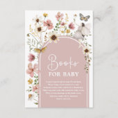 Carte D'accompagnement Boho Fairy Blush Fleur sauvage Livres pour Baby Gi (Devant)