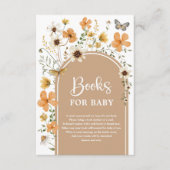 Carte D'accompagnement Boho Fall Fleur sauvage Meadow Books for Baby (Devant)