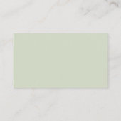 Carte D'accompagnement Boho fall foliage sage green wedding online rsvp (Dos)