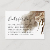 Carte D'accompagnement Boho Fall In Love Pampas Demande de réservation en (Devant)