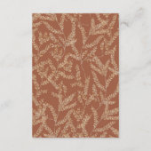 Carte D'accompagnement Boho Fleur sauvage Butterfly Floral Détails du Mar (Dos)