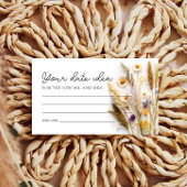 Carte D'accompagnement Boho Fleur sauvage Date Nuit Idées