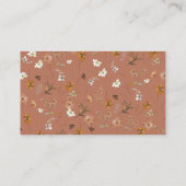 Carte D'accompagnement Boho Fleur sauvage Devine combien de baisers jeu n (Dos)