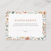 Carte D'accompagnement Boho Fleur sauvage Diaper Ruffle (Devant)