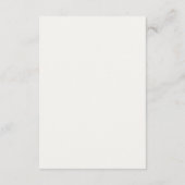 Carte D'accompagnement Boho Fleur sauvage Flora Diapper Raffle (Dos)