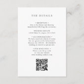 Carte D'accompagnement Boho Fleur sauvage Spring MARIAGE DÉTAILS CODE QR (Devant)