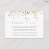 Carte D'accompagnement Boho Fleur sauvage verdoyant (Devant)