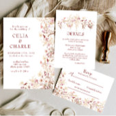 Carte D'accompagnement Boho fleurs sauvages