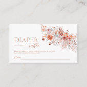 Carte D'accompagnement Boho Floral Bébé Brunch Déchets Raffle (Devant)