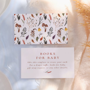 Carte D'accompagnement Boho Floral Fall Watercolor Baby shower