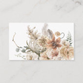 Carte D'accompagnement Boho Floral Mariage Honeymoon Fund QR Code (Dos)