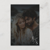 Carte D'accompagnement Boho Floral Orange and Blush Pink Mariage (Dos)