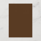 Carte D'accompagnement Boho Floral Terracotta Détails du Mariage (Dos)