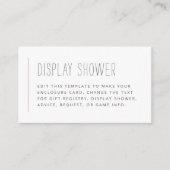 Carte D'accompagnement Boho Floral Vert & Fête des mariées rose Insérer (Devant)