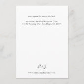 Carte D'accompagnement Boho Floral Violet Détails 2 (Dos)