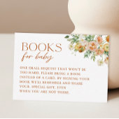 Carte D'accompagnement Boho Flowers Baby showers Livres pour bébé