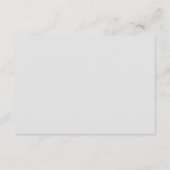 Carte D'accompagnement Boho Green Destination Floral Mariage Réception (Dos)