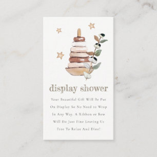 Carte D'accompagnement Boho Green Genre Neutre Jouets Baby shower de couc