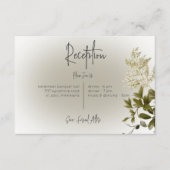 Carte D'accompagnement Boho Green Mariage d'accueil moderne (Devant)