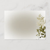 Carte D'accompagnement Boho Green Mariage d'accueil moderne (Dos)