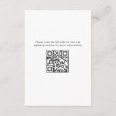 Carte D'accompagnement Boho Holiday Botanical Détails du Mariage (Dos)