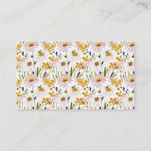 Carte D'accompagnement Boho HoneyBee Diaper Raffle Baby Shower (Dos)