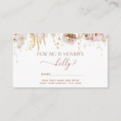 Carte D'accompagnement Boho jardin floral quelle taille est le ventre de  (Devant)