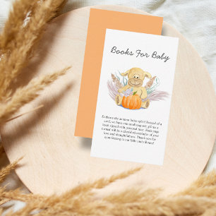 Carte D'accompagnement Boho Lamb Citrouille Baby shower Livres Pour Bébé