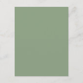 Carte D'accompagnement Boho Macrame Tiger Vert | BABY SHOWER (Dos)