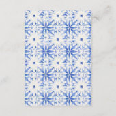 Carte D'accompagnement Boho Marocain citron jaune Réception de mariage (Dos)