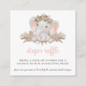 Carte D'accompagnement Boho mignon Baby shower de couches Raffle (Devant)