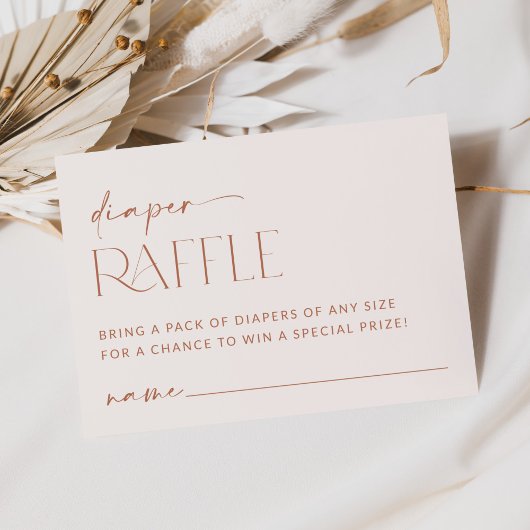 Carte D'accompagnement Boho Minimal, Moderne, Terracotta, Déchets