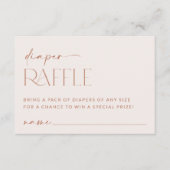 Carte D'accompagnement Boho Minimal, Moderne, Terracotta, Déchets (Devant)