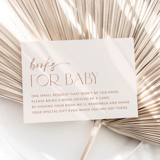 Carte D'accompagnement Boho Minimal, Moderne, Terracotta, Livres Pour Béb