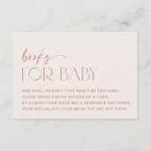 Carte D'accompagnement Boho Minimal, Moderne, Terracotta, Livres Pour Béb (Devant)