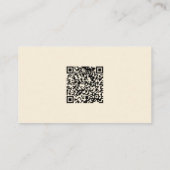 Carte D'accompagnement Boho minimal Sunshine Beige QR Code Baby Registry (Dos)